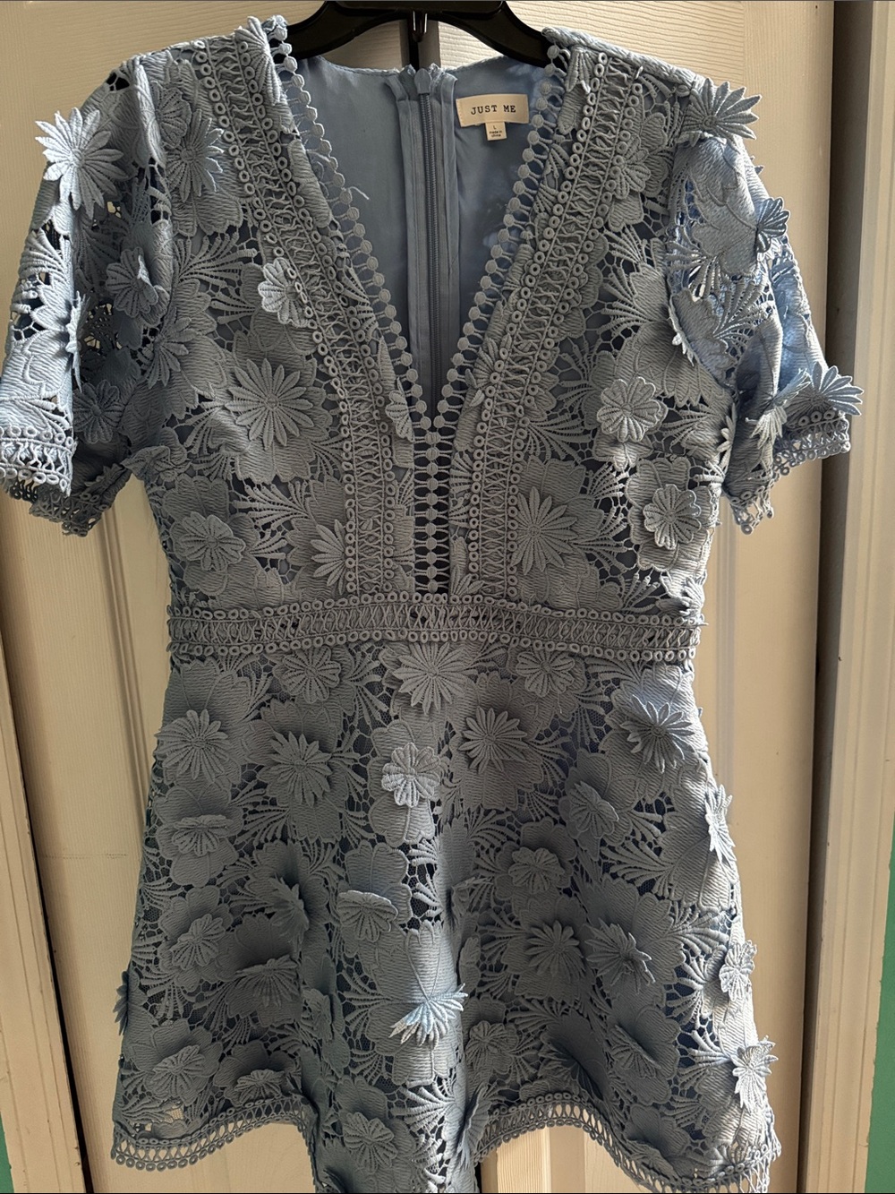 Gorgeous Flower Embellished MINI Dress